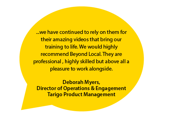 Client testimonial speech bubble image