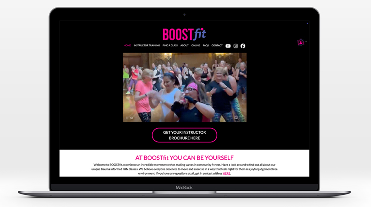 Colourful web design incorporating video in one of the websites built