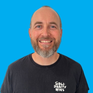 Photo of our animator Tim Powell